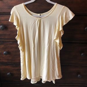 Yellow Matilda Jane 435 lace back top